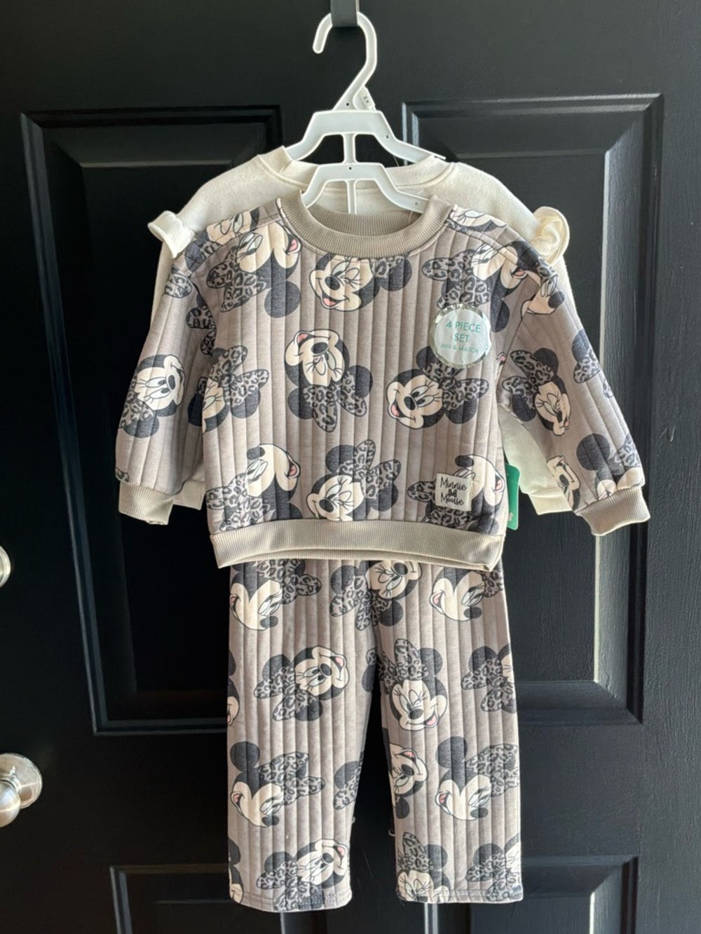 Disney Beige Minnie Mouse 4 Piece Mix and Match Set